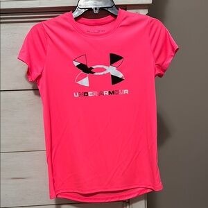 Under Armour Pink T-Shirt, girls size large